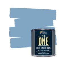 All In One Paint & Primer Light Blue Satin 250 ml Multi Surface 1 Coat Formula