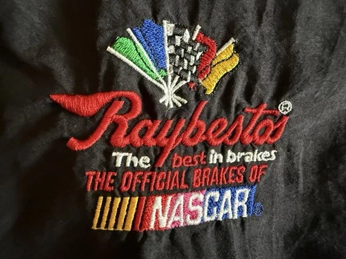 VTG 90’s NASCAR Raybestos Motorsport Racing Jacket XXL Swingster Nylon Checkered image 3