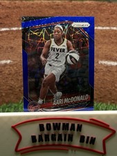 2025 Panini Prizm WNBA - Blue Velocity Prizm #10 Aari McDonald Fever