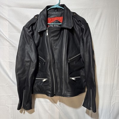 Straight To Hell Commando Leather Jacket Size 54 - Black NICE!
