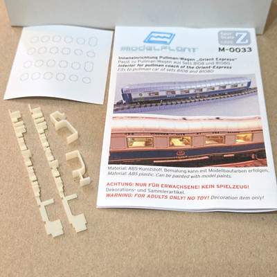 Marklin Z M-0033 Passenger Wagon Interior Furnishing