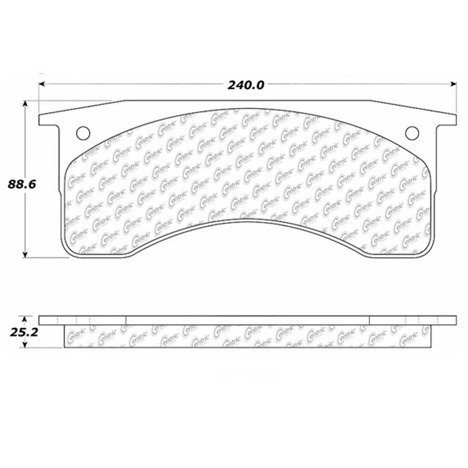 Juego de pastillas de freno de disco delanteras rotor de freno de disco para Chevrolet C7500 Kodiak 2003-2006 Foto 4 de 4