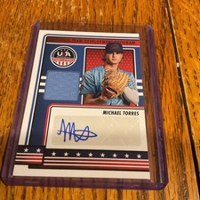 2023 PANINI STARS & STRIPES DEVELOPMENT Relic AUTOGRAPGH NTDP-MT MICHAEL TORRES