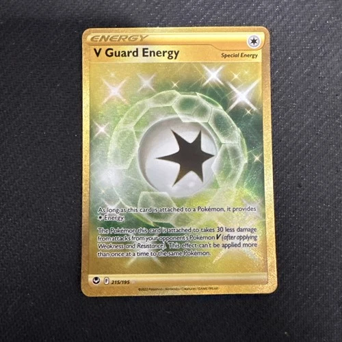Pokemon SWSH12: Silver Tempest #215/195 V Guard Energy (Secret) Holo