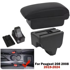 Armlehne Mittelkonsole Mittelarmlehne Für Peugeot 208 2008 Schwarz 2019-2024 DE