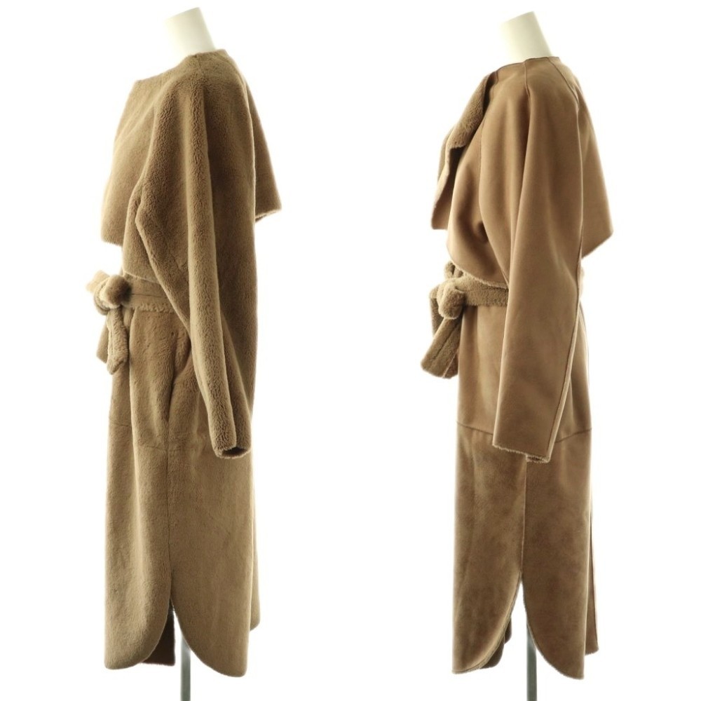 Ameri VINTAGE Shearling Layered Faux Boa Coat Wom… - image 3