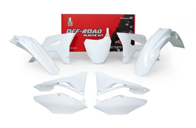 Kit plastiques RACETECH Revolution blanc pour look usine Honda CRF sur circuit