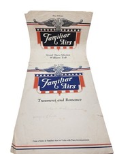 Antique Music Sheets Familiar Airs Traumerei and Romance And William Tell