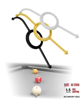 3-Pack Billiards Aiming Trainer, Pool Cue Aiming Aid for Precision Practice