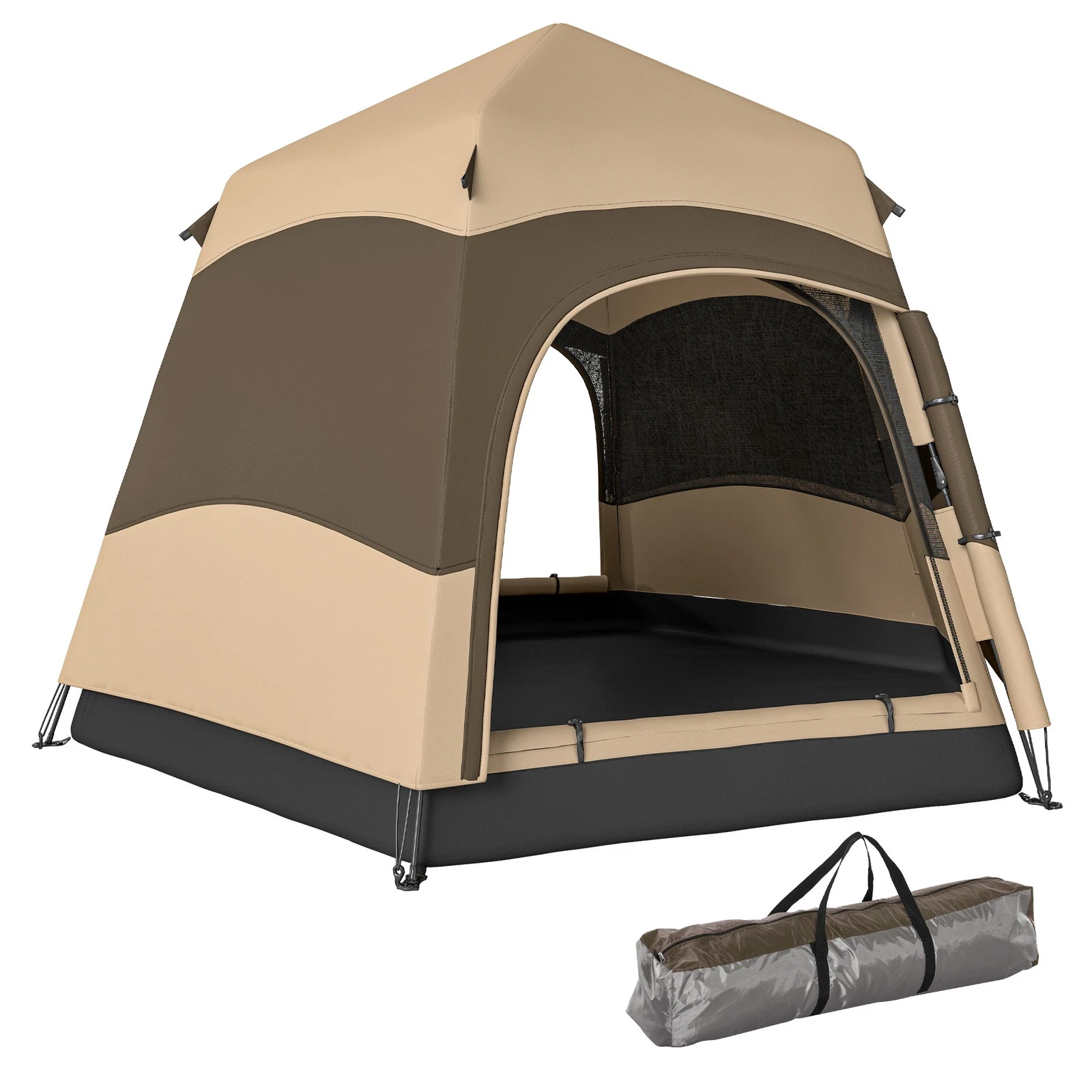 Outsunny Double Layer Pop Up Tent with Rainfly, Portable Camping Shelter
Opens in a new window or ta