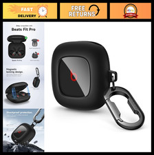 Shockproof TPU Case for Beats Fit Pro Earbuds - Secure Lock, Anti-Lost Keychain,