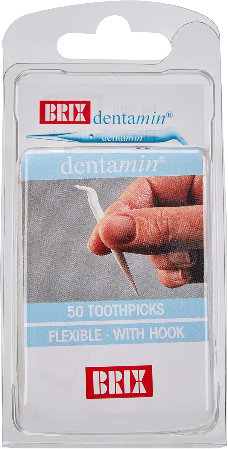 BRIX Dentamine Toothpicks (Pack of 50), White - Image 2