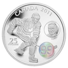 2011 Canada $25 Fine Silver Coin - Wayne & Walter Gretzky