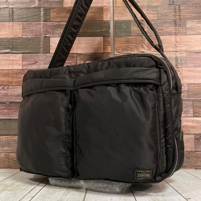 #ad #ad PORTER Tanker 2Way Shoulder Bag Black Nylon Yoshida Kaban Pre owned Japan $189.98