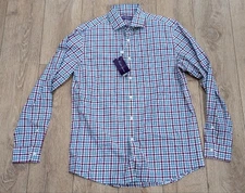 $495 Mens Ralph Lauren Purple Label Plaid LS Button Up Shirt Purple 2XL