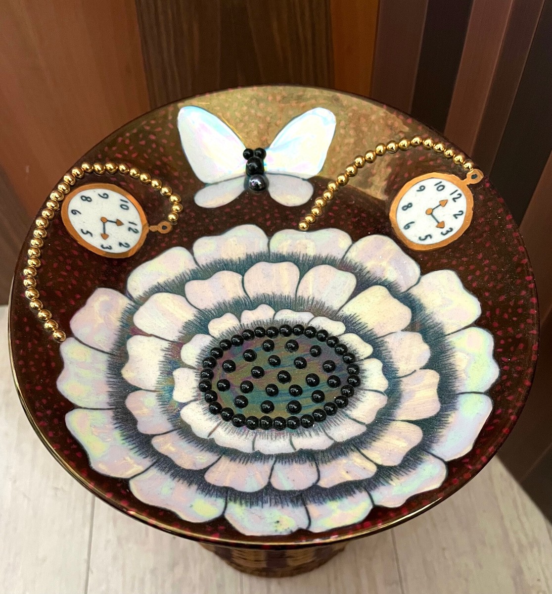 Birger Kaipiainen Arabia Florence Plate 1985 Polychrome Porcelain