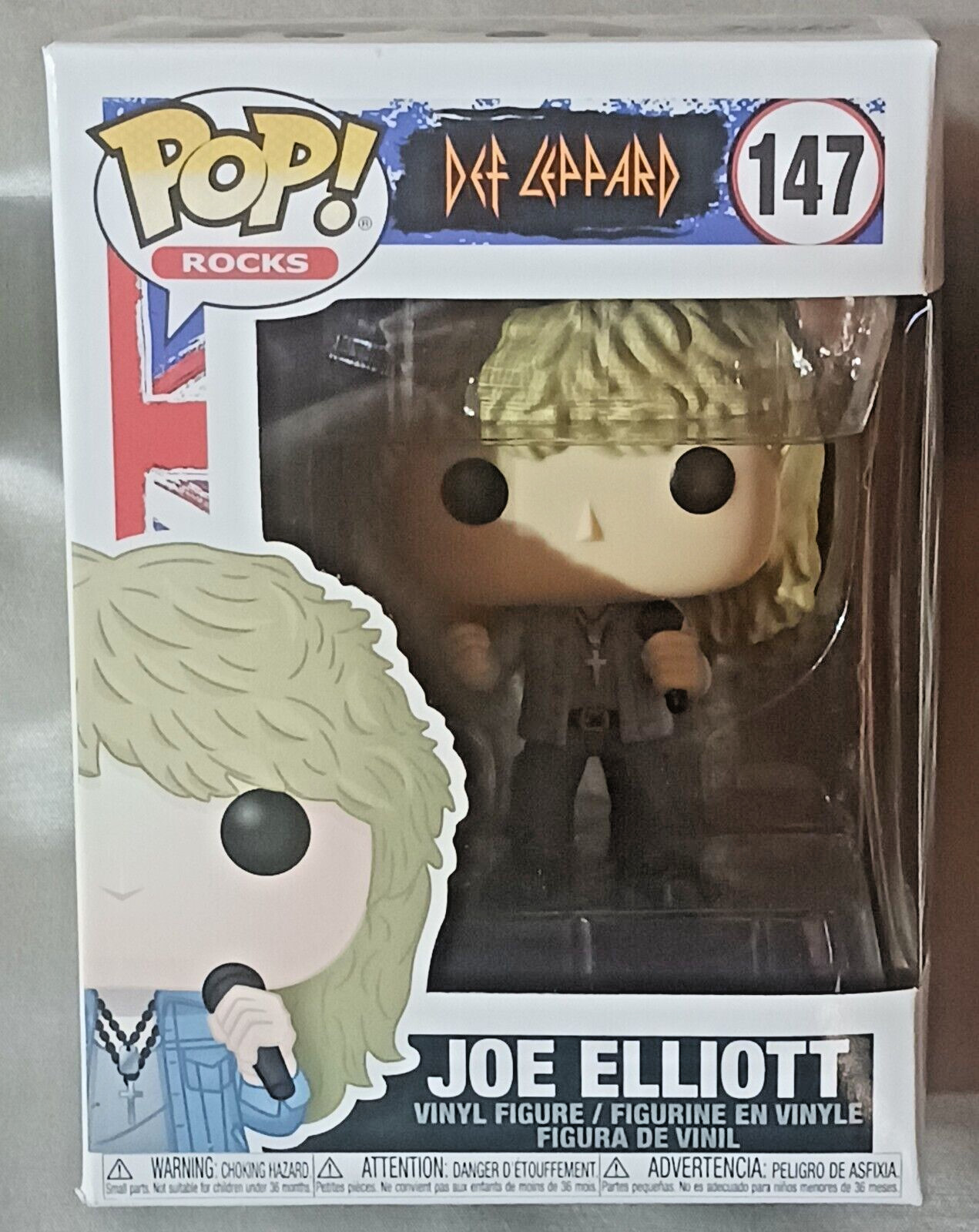 Vinilo Funko Pop: &Quot;Def Leppard Joe Elliott&Quot; #147 ¡Nuevo En Caja!