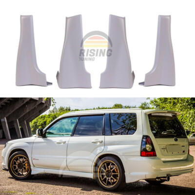 STI fangs for side skirts bumper aprons for Subaru Forester SG SG9 2002 - 2008