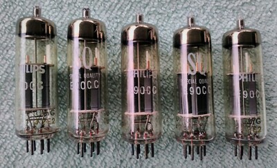 Elektronenröhre Fa PHILIPS - Type: E90CC / Zweifach Triode / NOS