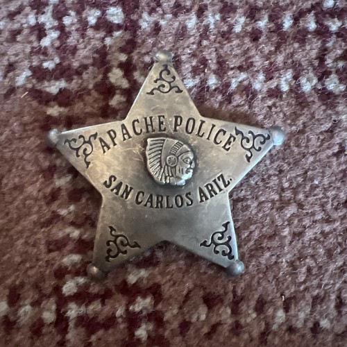 Badge Apache Police San Carlos, Ariz., Lawman ,Police, Lawman eBay