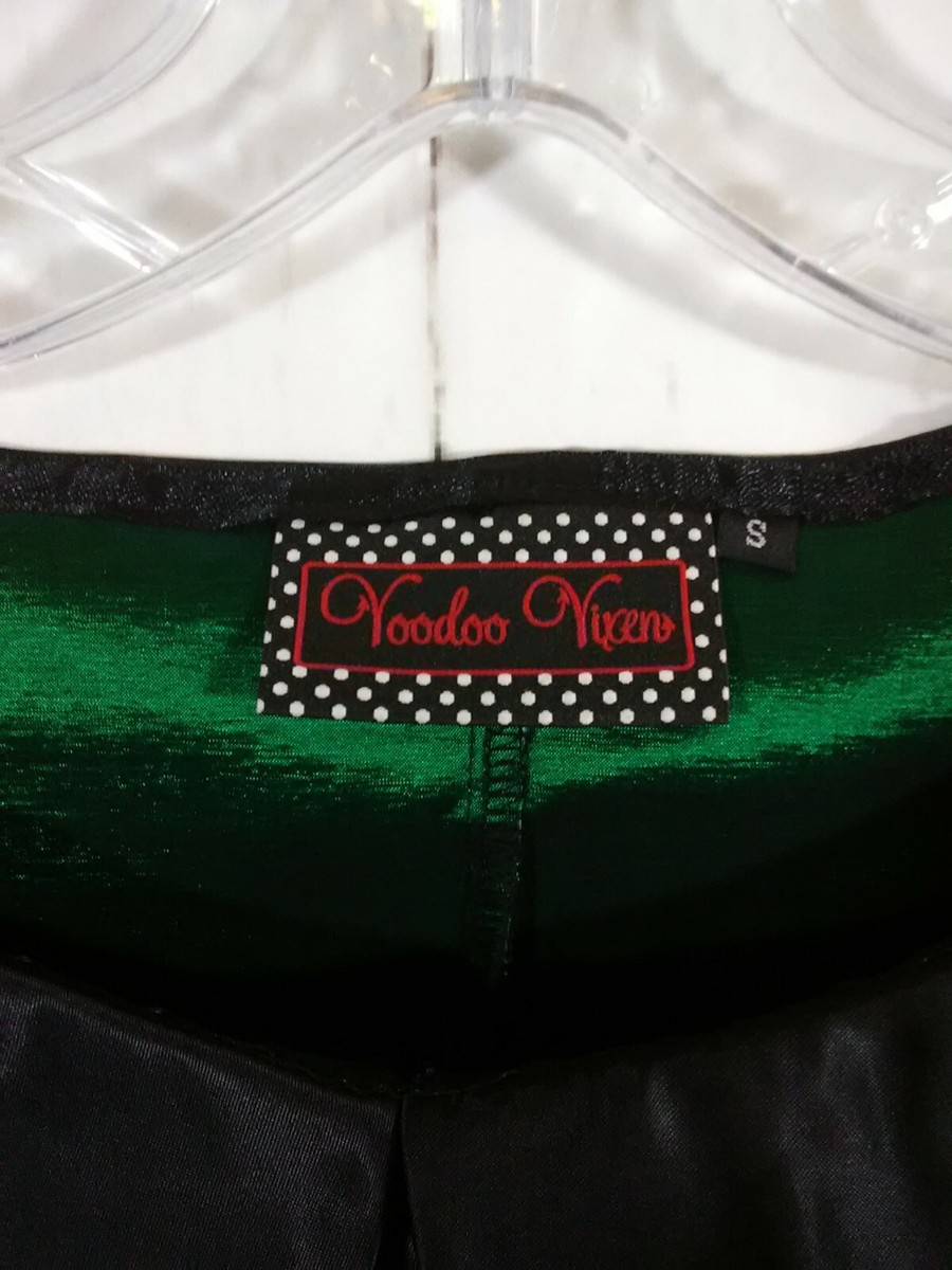 Voodoo Vixen Dress Size S Green Taffeta Black Lace 50s Retro Witchy Rockabilly | eBay Voodoo Vixen Dress Size S Green Taffeta Black Lace 50s Retro Witchy Rockabilly | eBay