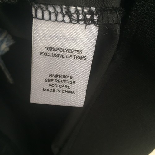 Women’s Medium Lightweight Jacket Madden NYC Black Floral embroidered - Picture 8 of 8