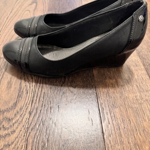Women’s Wedge Shoes - LifeStride Juliana, Black Suedy2 in Size 6.5 US - Picture 2 of 13