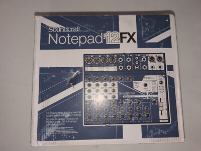 Soundcraft Notepad-12FX 12-Channel Mixer and 4-Channel USB Audio Interface with