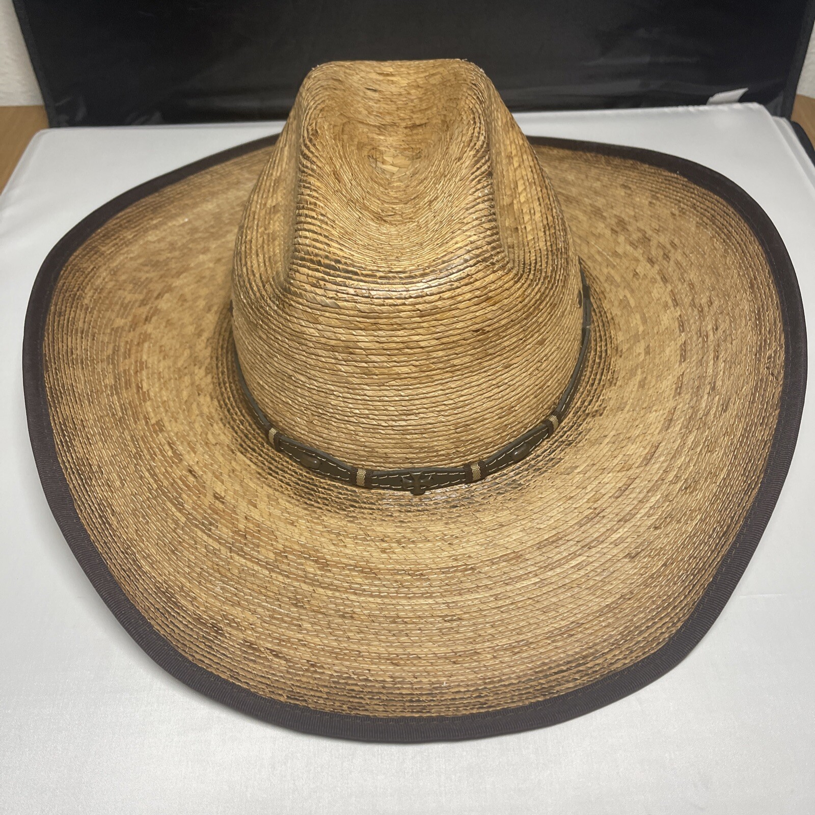 Cody James Ponderosa Straw cowboy hat size 7 1/4 eBay