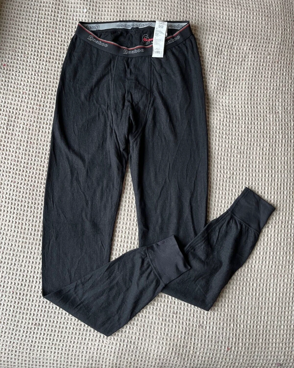 Guahoo mens base layer pants thermal long black 30%angora sz medium knit
Opens in a new window or ta