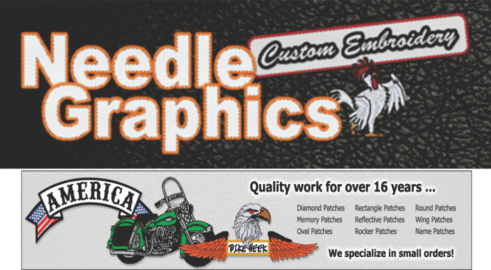 BANNER STYLE EMBROIDERED ROCKERS | eBay