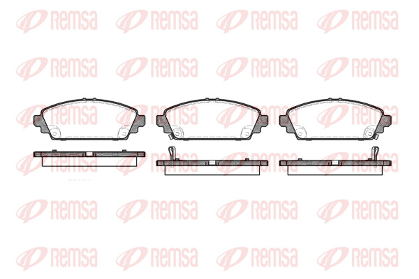 Remsa BremsbeläGe Bremsbelegsatz Vorne FüR Honda Civic VII Hatchback-image