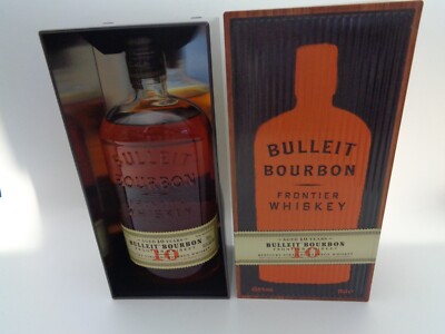 Bulleit 10 Years Old Bourbon Frontier Whiskey 700ml.  45,6%, Metallbox OVP 