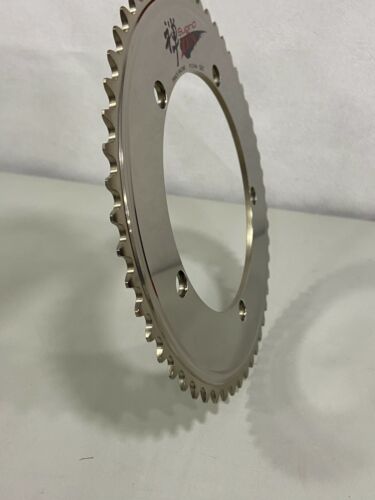 Sugino Track Racing Super S3 ZEN144 BCD144x5 1/2" x 1/8" Chainring Gold 46T-57T - Picture 3 of 5