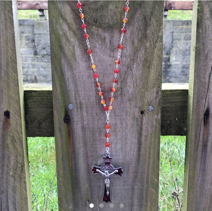 Rosary store inspired necklace