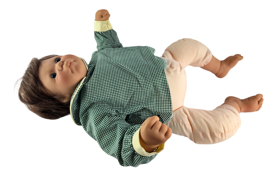 Lee Middleton Ojos Azules 20" Vinilo Tela Bebé Muñeca Sentir Rana Org Conjunto De Colección Foto 4 de 4