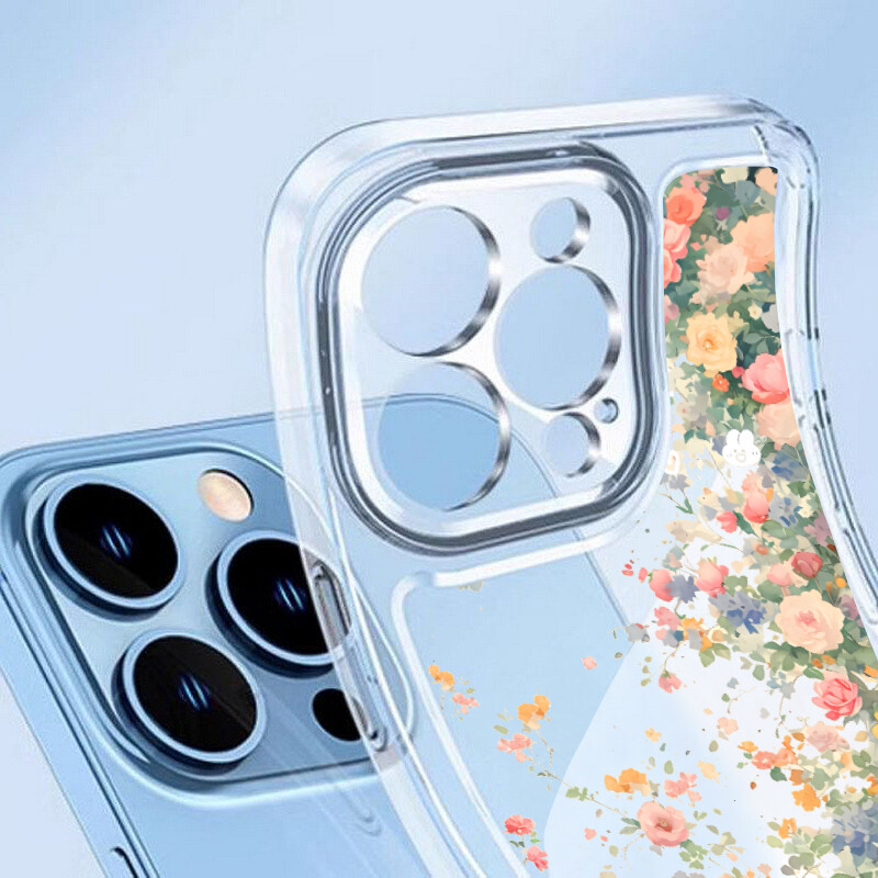 Custodia Portafoglio Con Fiore E Supporto Per Blackview A60 PRO – Pelle PU E Silicone TPU, Slot Per Carte, Copertura Completa - 2