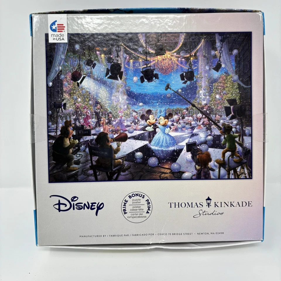 Thomas Kinkade Disney 1000 Piece Puzzle Mickey & Minnie 100th Anniversary - Image 2 of 4