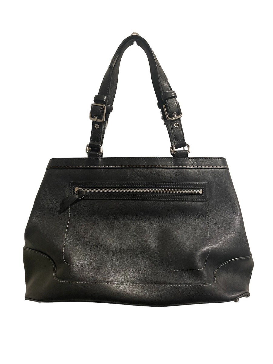 COACH Hampton’s Leather Carryall 12443 NWT COACH HAMPTONS TOBACCO BROWN LEATHER LG CARRYALL TOTE BAG
