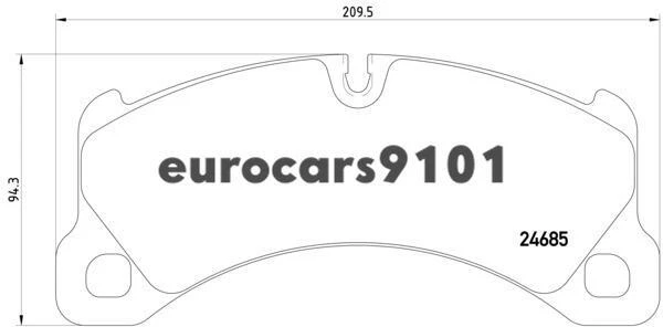 ¡Nuevo! Juego de pastillas de freno de disco delanteras Porsche Cayenne Hella-PAGID 355015131 95835193930 Foto 4 de 4