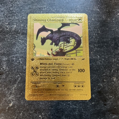Shining Charizard 1995 Rare Gold Pokémon Card eBay