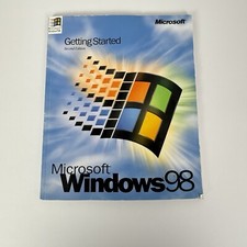 Microsoft Windows 98 Second Edition Book Getting Started Vintage