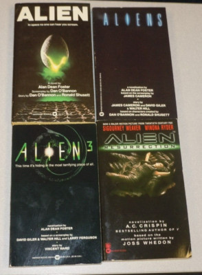 ALIEN Paperback 4-Book Set Alan Dean Foster Aliens Alien3