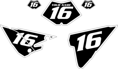2016-2017 BETA X Trainer 300 PrePrinted Black Backgrounds - White Bold Pinstripe
