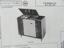 Original Sams Photofact Manual V-M 557, 562, 566, 568 (414)