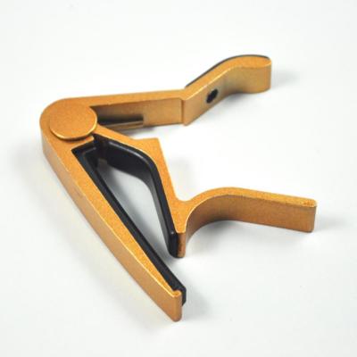 GLD1 Guitar Capo Quick Change Acoustic Guitar Gold Trigger Capo Key Clamp USA