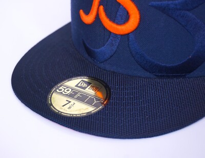 New Era Chicago Bears Orange B Logo 59FIFTY Cap 7 3/8 | eBay