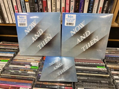 The Beatles Now and Then 2 Singles Black/Clear 1 CD Sealed [2 Single 1CD, NEW]