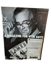 1981 Games Magazine Original Print Ad