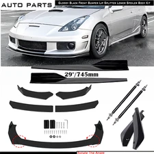 For Toyota Celica 2000-05 Front Bumper Lip Spoiler Side Skirt Splitter Strut Rod